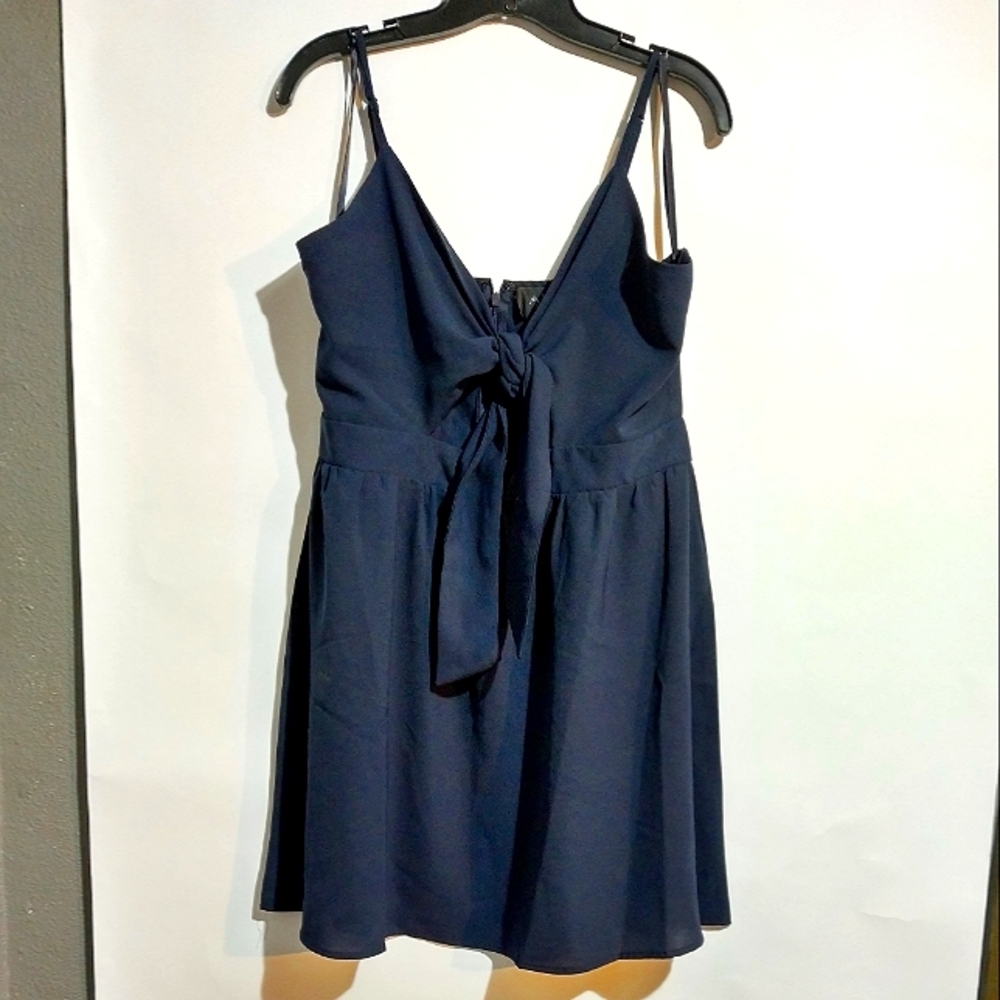 10) Armani Exchange Front Tie Baby Doll Mini Dress